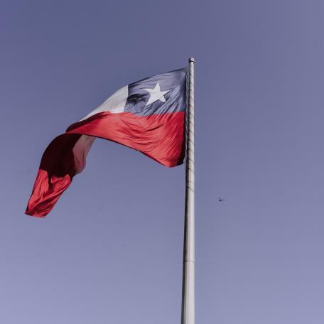 Image of the flag of Chile. 